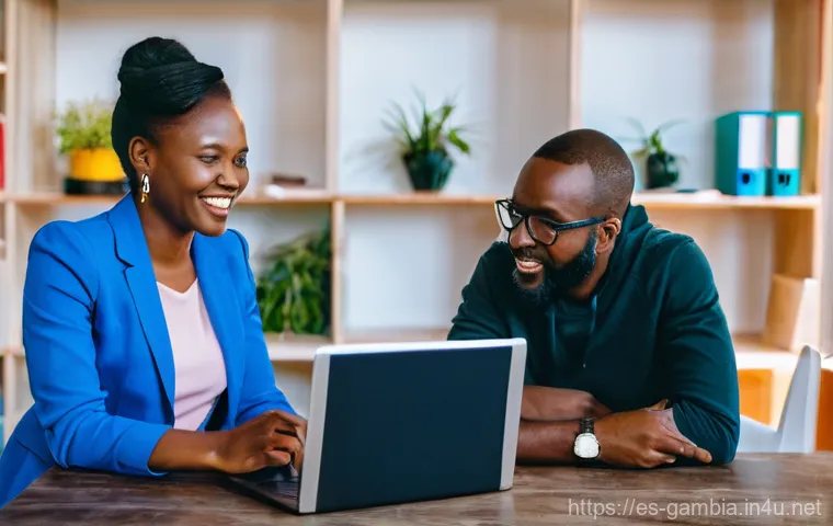감비아 스타트업 산업 - **Prompt 2: Empowered Woman Entrepreneur Leading a Sustainable Agritech Project**
    A powerful, ey...
