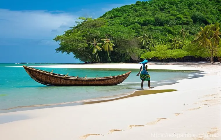 감비아와 기니비사우 비교 - **Prompt 1: Vibrant Gambian Market Scene**
    "A bustling, vibrant open-air market in a Gambian tow...